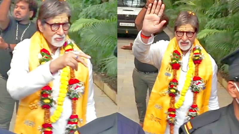 Amitabh Bachchan seen in a Spiritual look on his 79th birthday