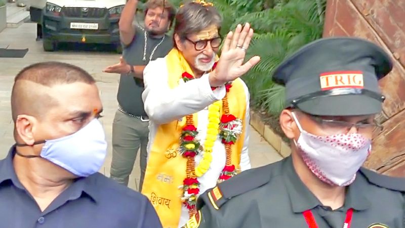 Amitabh Bachchan seen in a Spiritual look on his 79th birthday