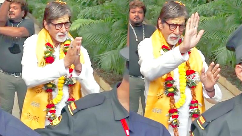 Amitabh Bachchan seen in a Spiritual look on his 79th birthday