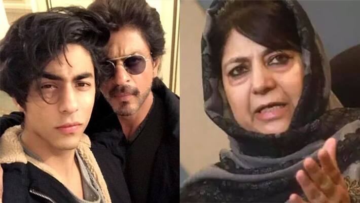Aryan Khan drug case, Mehbooba Mufti attack BJP in name of Shahrukh Khan and his son