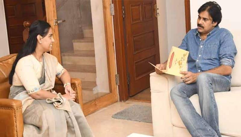 Haryana Governor daughter Vijayalaxmi invites Jana sena chief pawan kalyan to Alai Balai