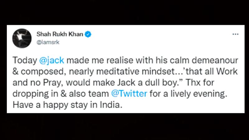 Fake News Did Twitter CEO meet Shahrukh after Aryan Khan arrest