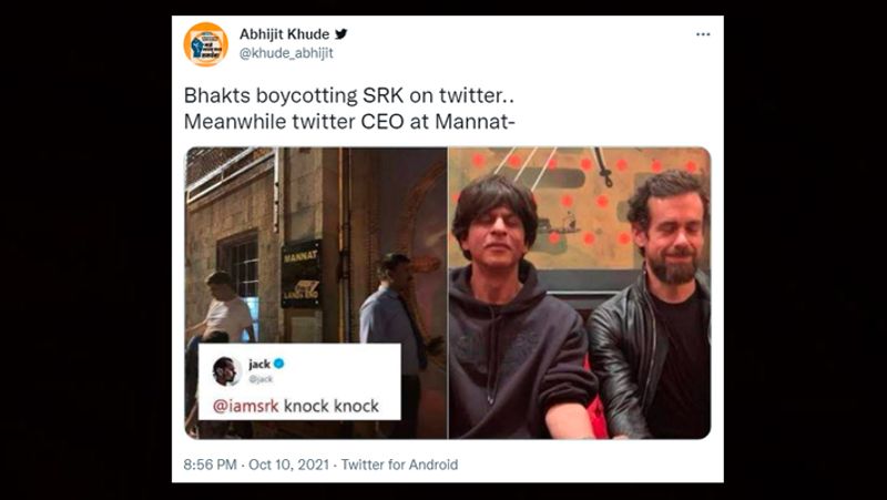 Fake News Did Twitter CEO meet Shahrukh after Aryan Khan arrest