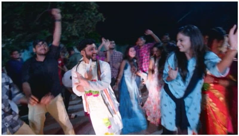 Rishi and vasudhara dance in marriage party scene in guppadantha manasu serial episode - gnr