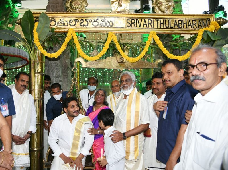 AP CM YS Jagan at Tirumala Temple