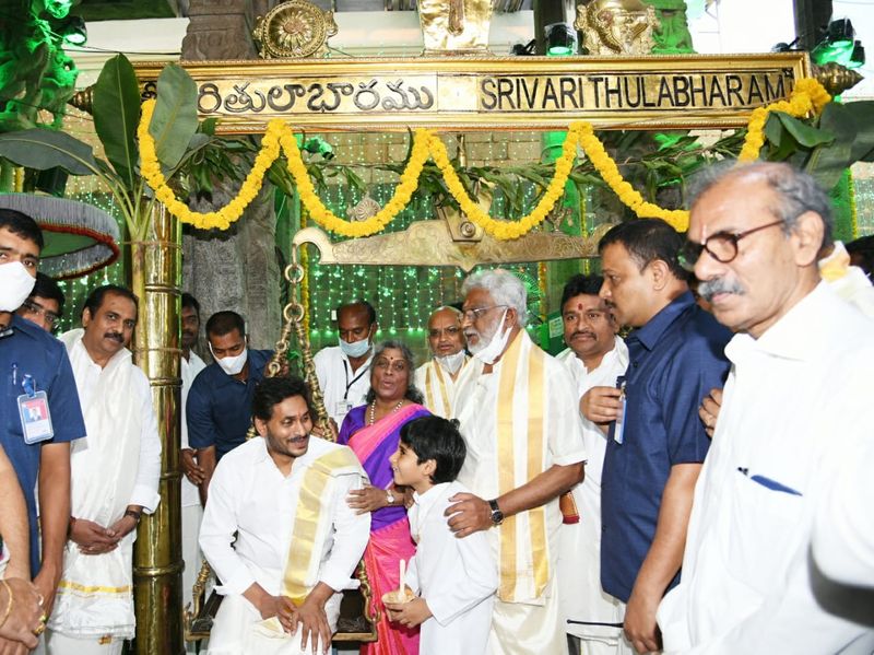 AP CM YS Jagan at Tirumala Temple