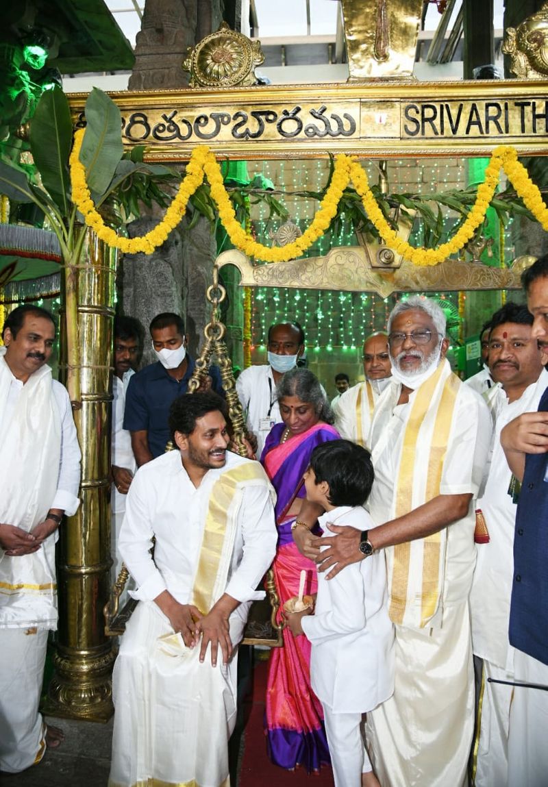 AP CM YS Jagan at Tirumala Temple