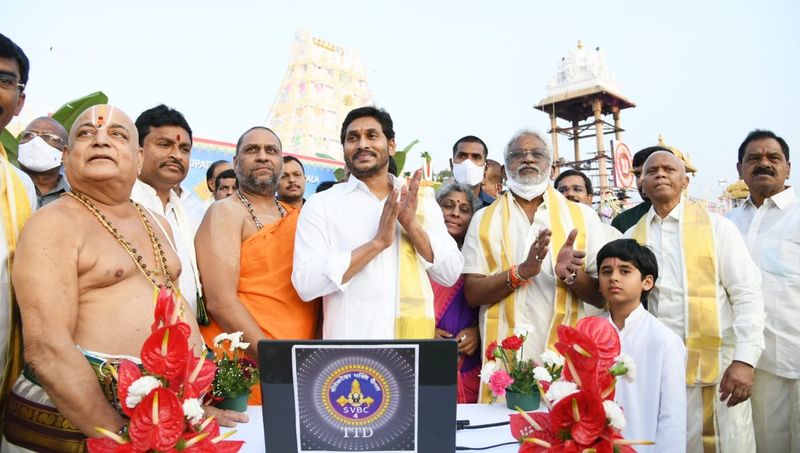 AP CM YS Jagan at Tirumala Temple