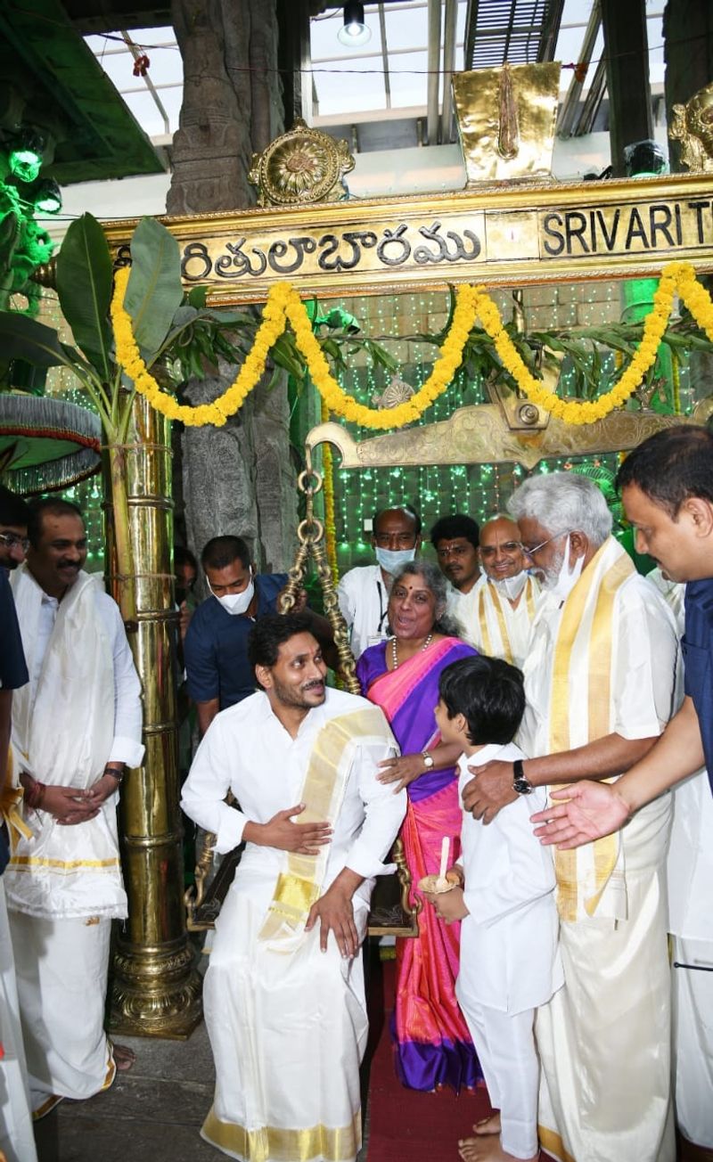 AP CM YS Jagan at Tirumala Temple