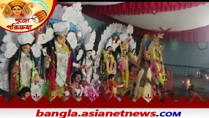 Durga Pujo is being performed in Murshidabad at a temple contemporary with Murshid Quli Khan RTB Durga Pujo is being performed in Murshidabad at a temple contemporary with Murshid Quli Khan RTB