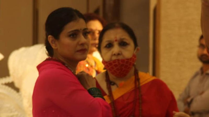 kajol spotted at durga puja without makeup, ayan mukherjee and these celebs were also seen