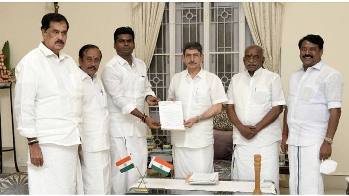BJP reads list of complaints against DMK to Tamil Nadu Governor ... DMK MPs in trouble? BJP reads list of complaints against DMK to Tamil Nadu Governor ... DMK MPs in trouble?