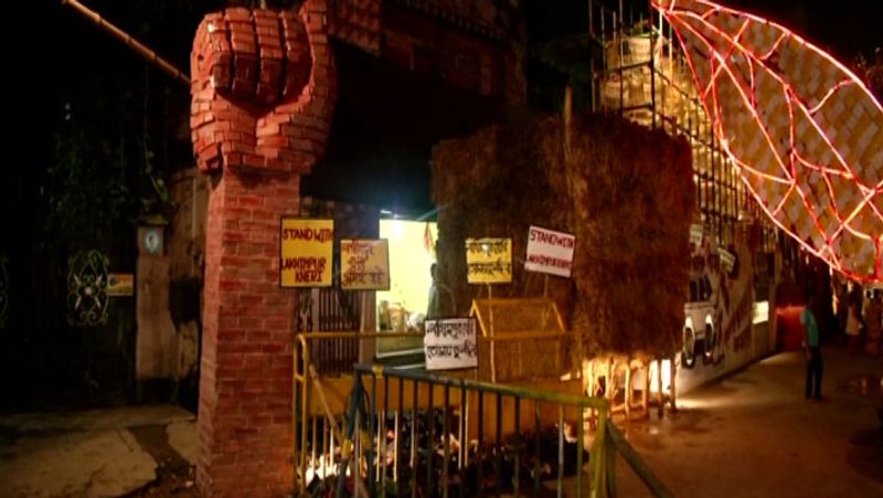 West Bengal, Durga puja pandal highlights hardships of people affected due to cyclones, LPG and inflation