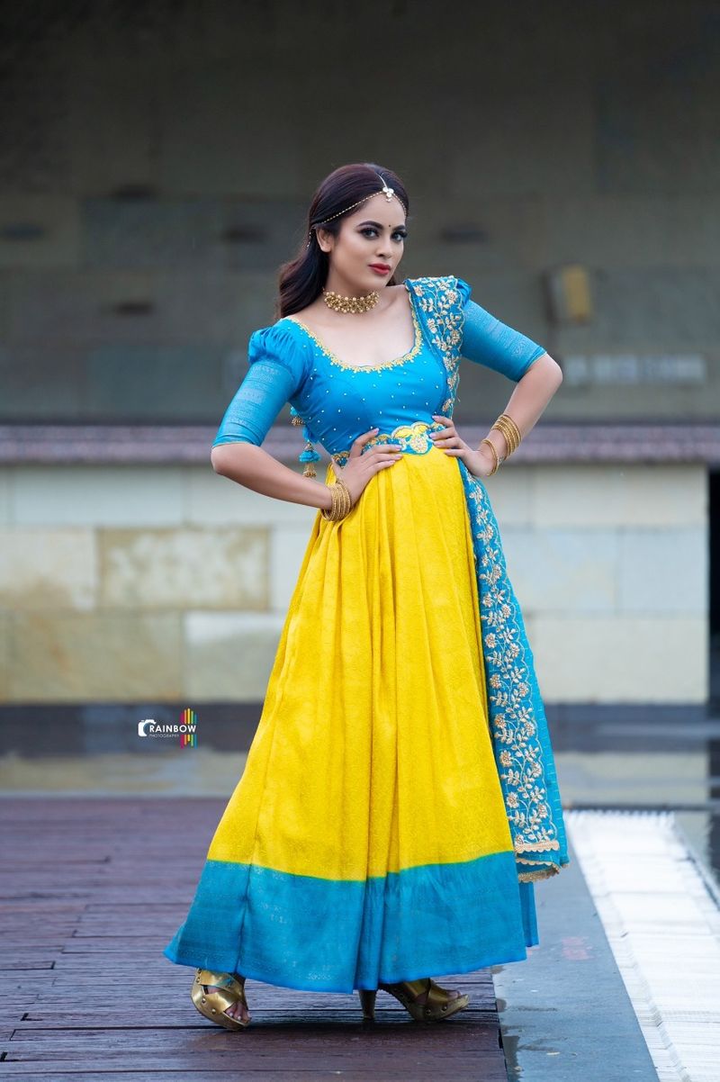 Actress Nandhitha Swetha charming Latest Photoshoot snaps