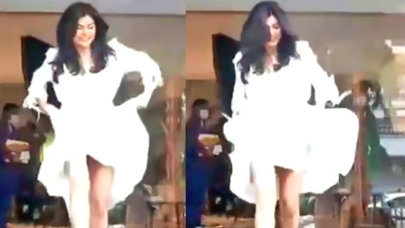 Sushmita Sen averts fall as she trips while posing for camera video goes viral BRD