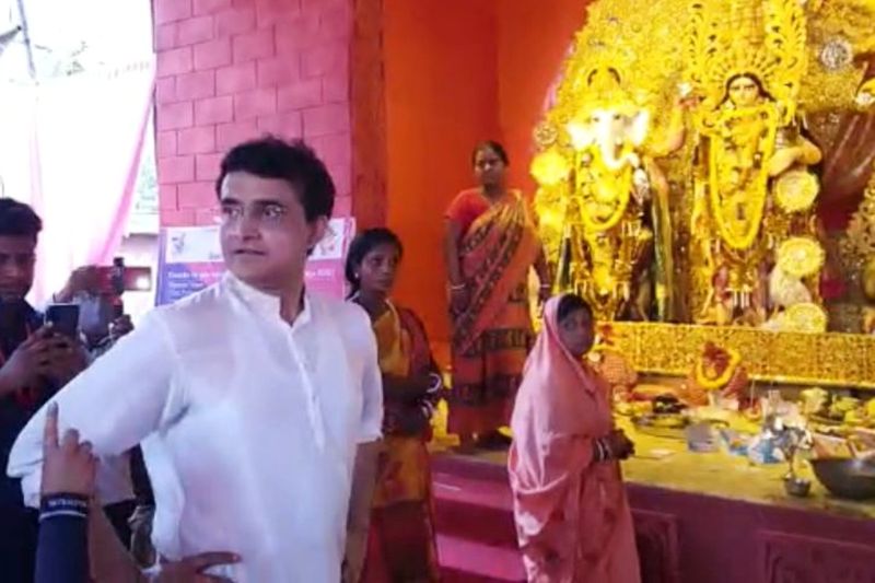 Saurav Ganguly celebrates Durga Ashtami 2021 in Barisha players corner, leaves for Dubai tonight ALB