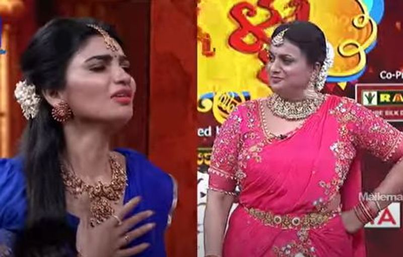 jabardasth varsha fire on immanuel he is with new girl roja strong warning
