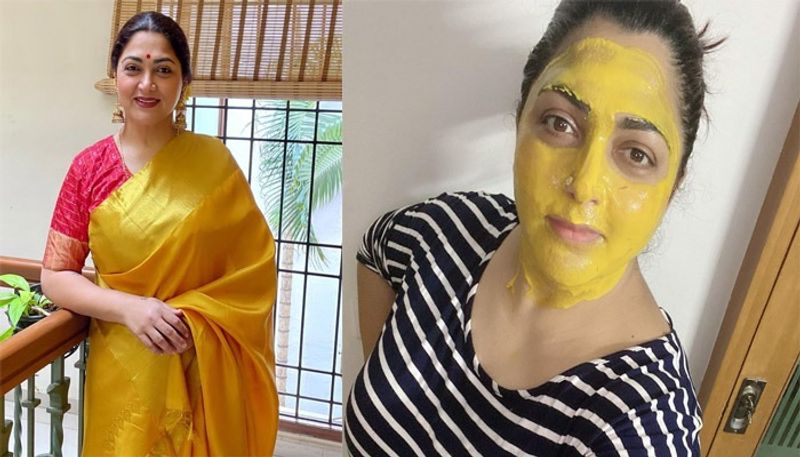 South industry actress kushboo sundar reveals her beauty remedie in instagram
