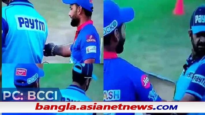 IPL 2021: Rishabh Pant pulls a hilarious prank on umpire Anil Chaudhary ALB IPL 2021: Rishabh Pant pulls a hilarious prank on umpire Anil Chaudhary ALB