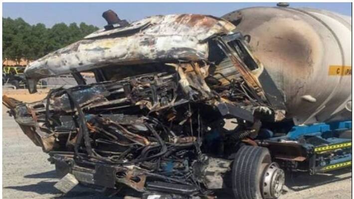 Two killed in three truck crash in Sharjah Two killed in three truck crash in Sharjah