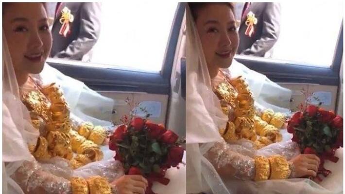 bride wears 69 kilograms of gold for wedding stuns guests bride wears 69 kilograms of gold for wedding stuns guests