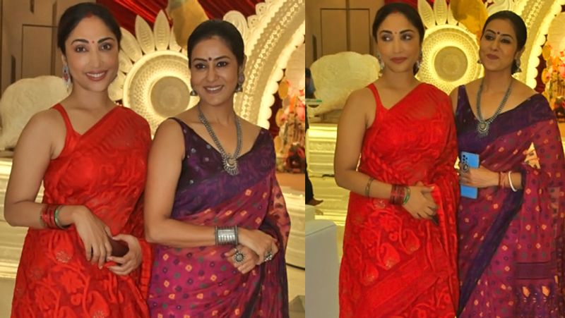 Navratri 2021, Kajol spotted at durga puja pandal, actress looked beautiful in green saree