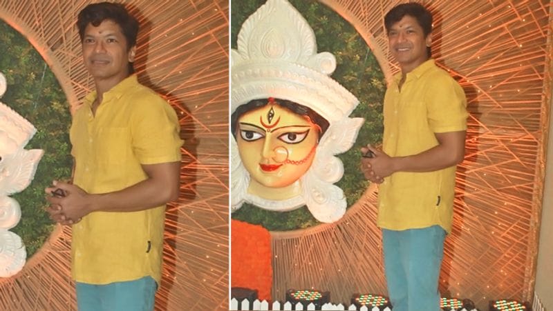 Navratri 2021, Kajol spotted at durga puja pandal, actress looked beautiful in green saree