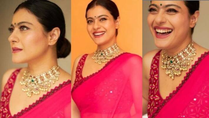 Kajol is vibrant in pink photos viral Kajol is vibrant in pink photos viral