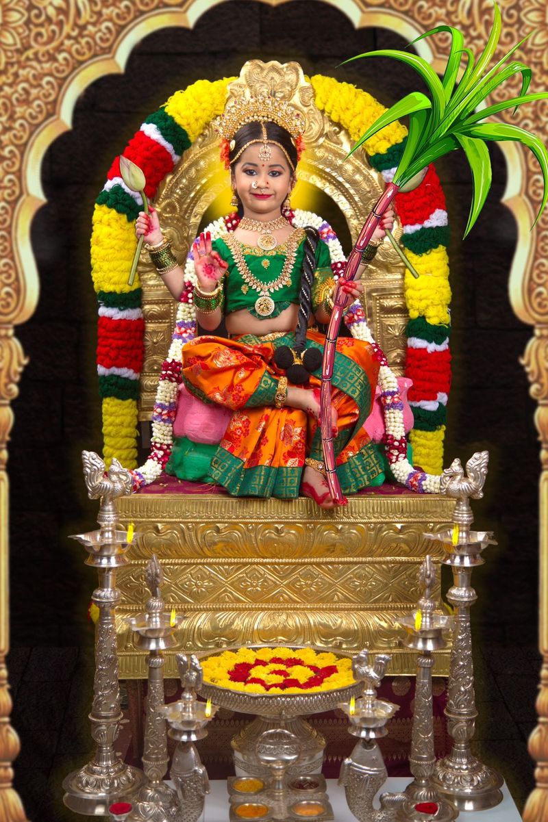 Sannidhi from Bengaluru special Navratri photoshoot see photos here dpl