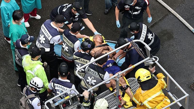 Taiwan More than 46 people died in a fire in a 13-storey building