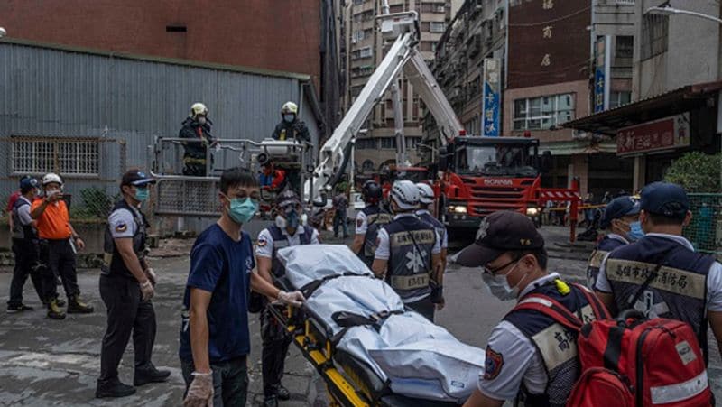 Taiwan More than 46 people died in a fire in a 13-storey building