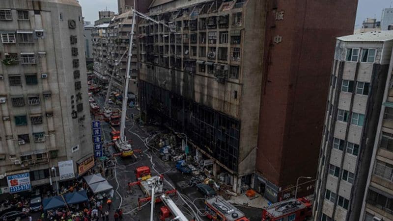 Taiwan More than 46 people died in a fire in a 13-storey building