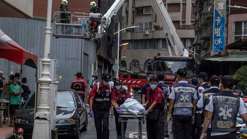 Taiwan More than 46 people died in a fire in a 13-storey building