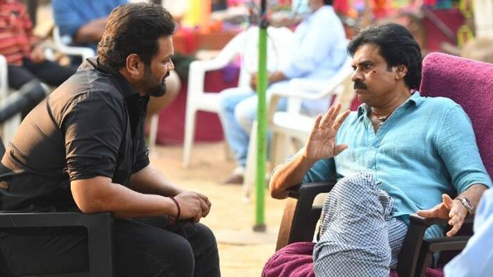 manchu manoj met pawan kalyan in bheemla nayak set hot topic manchu manoj met pawan kalyan in bheemla nayak set hot topic
