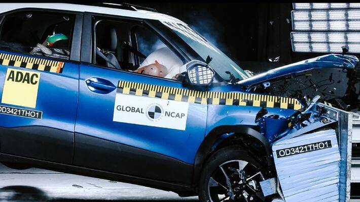 Tata punch Micro SUV car scores 5 Stars from safety rating agency Global NCAP ckm Tata punch Micro SUV car scores 5 Stars from safety rating agency Global NCAP ckm