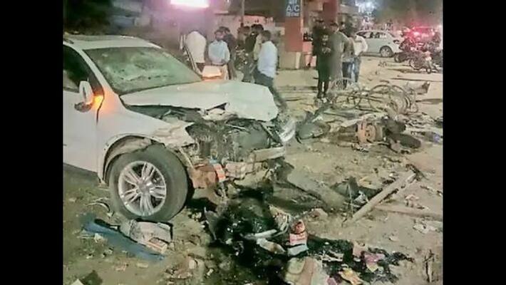Jodhpur Police CI son and his friends rammed people with a speeding Audi car killing one and injuring several others Jodhpur Police CI son and his friends rammed people with a speeding Audi car killing one and injuring several others