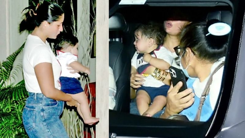Kareena Kapoor spotted with younger son Jeh, actress looked sad