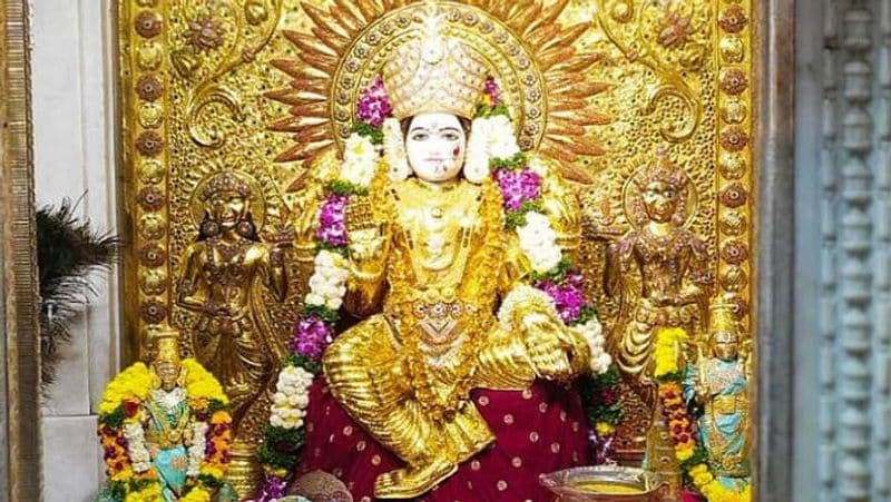 Goddess is dressed in a 16 kg gold sari at Mahalaxmi temple in Pune and Sindoor Khela festival is celebrated in Bengal