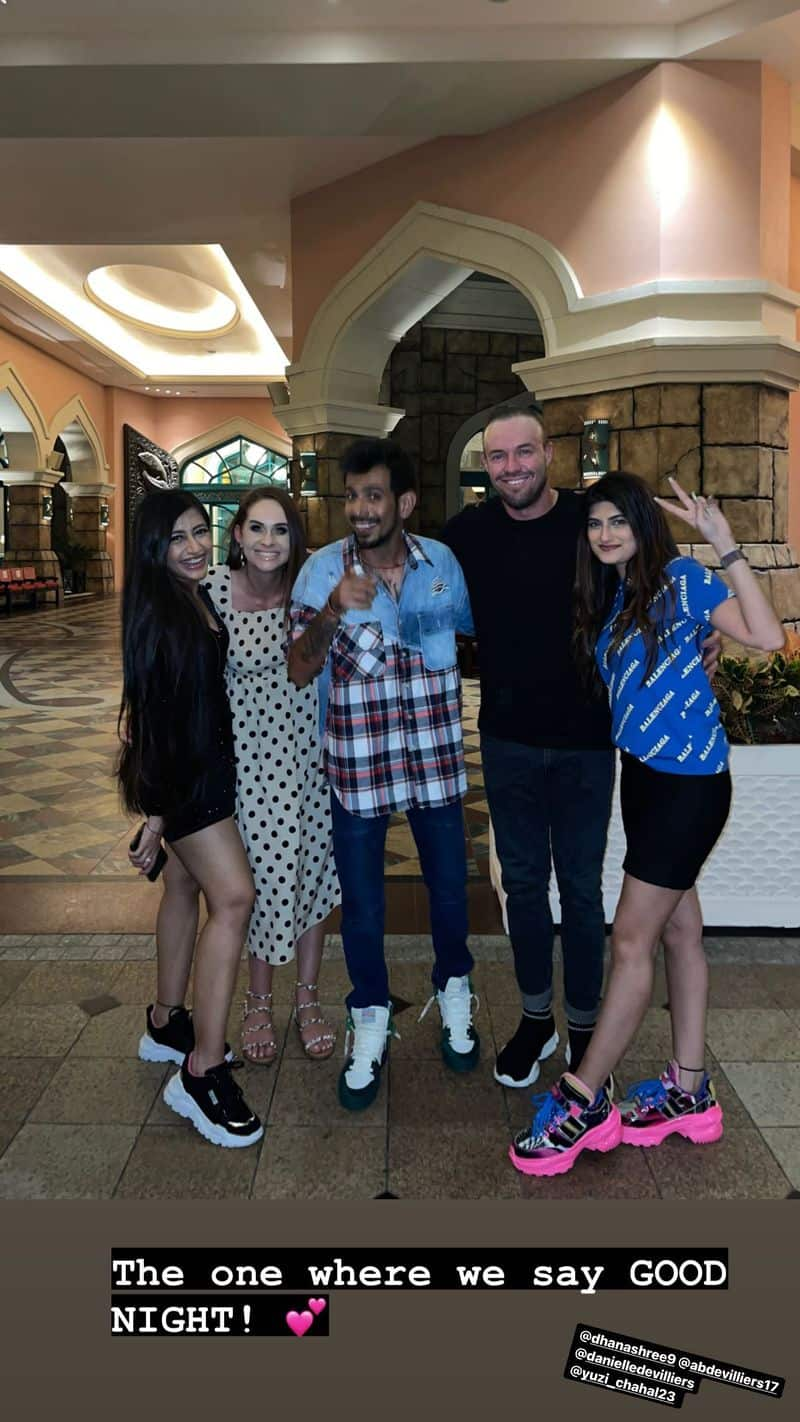 IPL 2021: Watch Yuzvendra Chahal, Dhanashree Verma spend final days in Dubai with AB de Villiers, Danielle-ayh