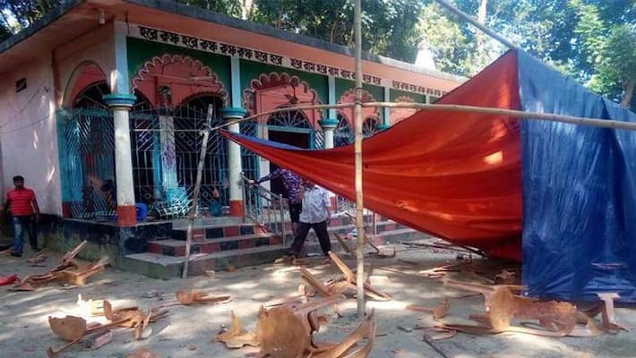 bangladesh Attack on ISKCON temple in Noakhali, body of devotee rescued from pond bsm bangladesh Attack on ISKCON temple in Noakhali, body of devotee rescued from pond bsm