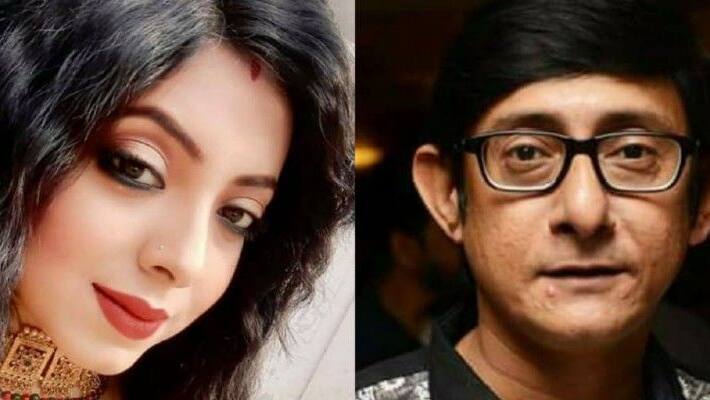 Sreemoyee Chattoraj and Kanchan Mallick clicked together on Nabami after controversy Sreemoyee Chattoraj and Kanchan Mallick clicked together on Nabami after controversy