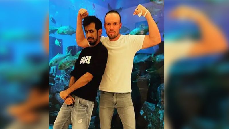 IPL 2021: Yuzvendra Chahal, Dhanashree Verma spent time with AB de Villiers and Danielle, Yuvraj singh trolls them
