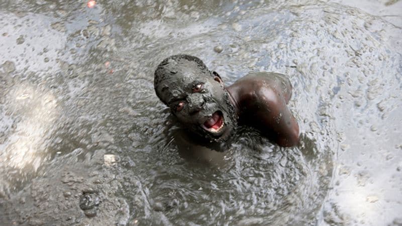 Haiti Magic waterfall where blood flows and people bathe naked