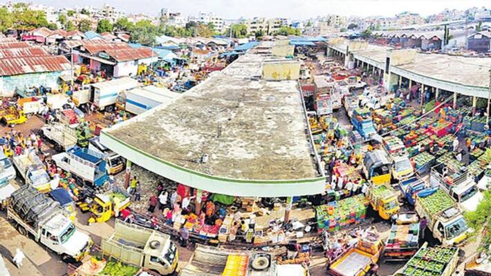 telangana minister sabitha indra reddy opens fruit market in batasingaram telangana minister sabitha indra reddy opens fruit market in batasingaram