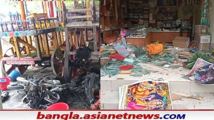 The miscreants attacked the ISKCON temple in Noakhali Bangladesh during Durga Puja Dashami RTB The miscreants attacked the ISKCON temple in Noakhali Bangladesh during Durga Puja Dashami RTB