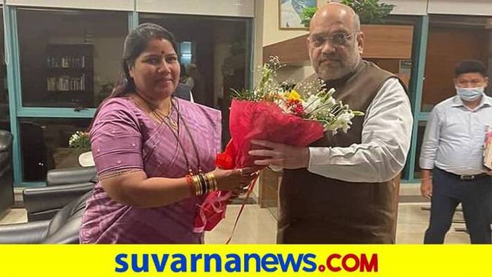 BJP MLA Roopali Naik Met Union Home Minister Amit Shah in Goa grg BJP MLA Roopali Naik Met Union Home Minister Amit Shah in Goa grg