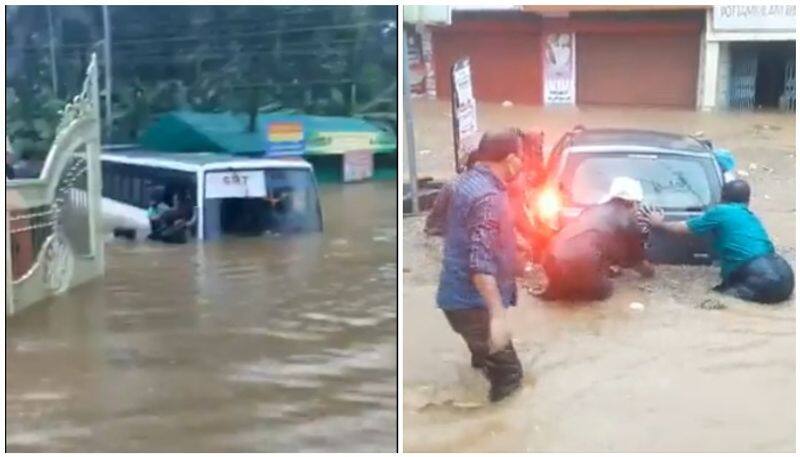 Heavy rain and flood in kerala - 10 more people trouble in landslide
