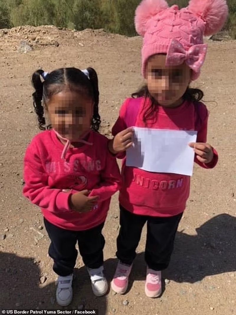 Six and four year old sisters were found at the US Mexico border with address of relative in hand