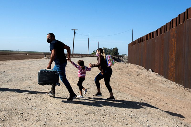 Six and four year old sisters were found at the US Mexico border with address of relative in hand