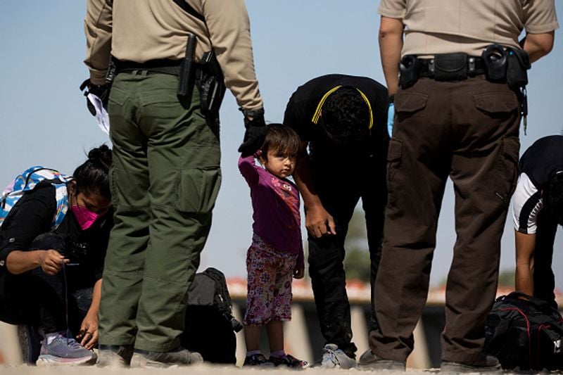 Six and four year old sisters were found at the US Mexico border with address of relative in hand
